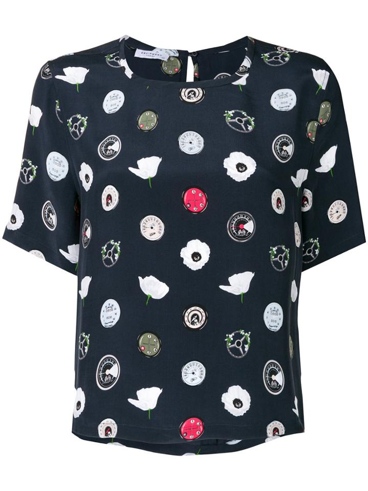 Equipment Printed T-shirt - Blue