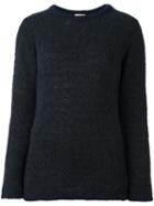 Massimo Alba Crew Neck Jumper, Women's, Size: Small, Blue, Virgin Wool/viscose