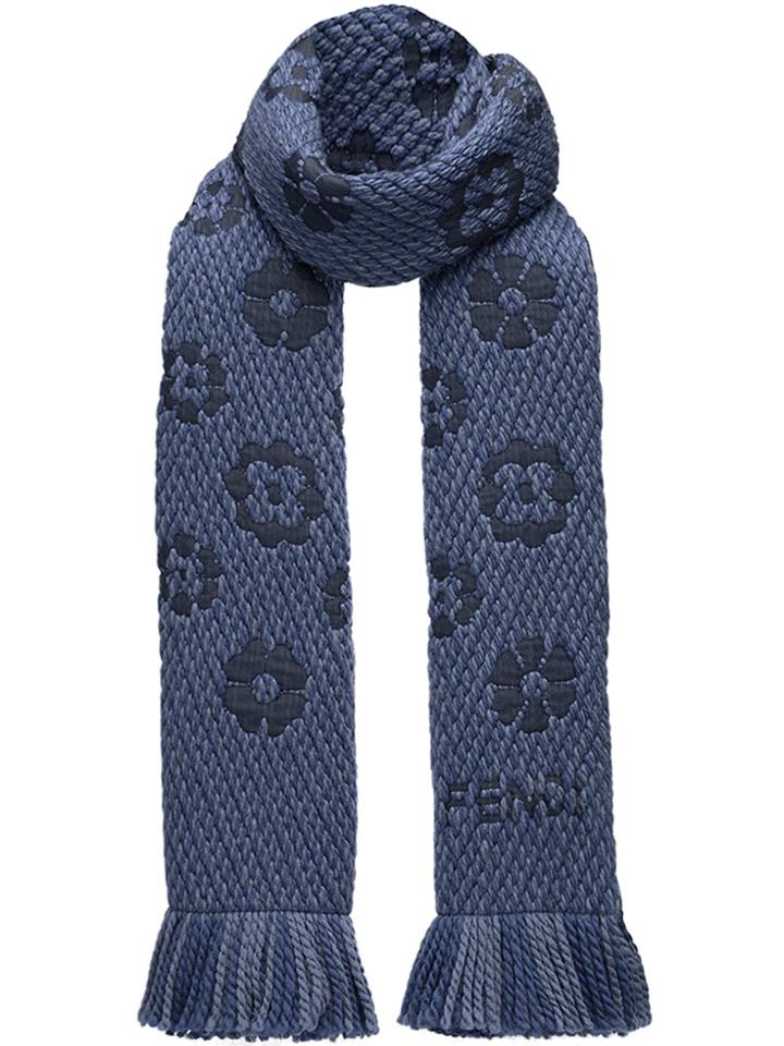 Fendi Flowers Scarf - Blue