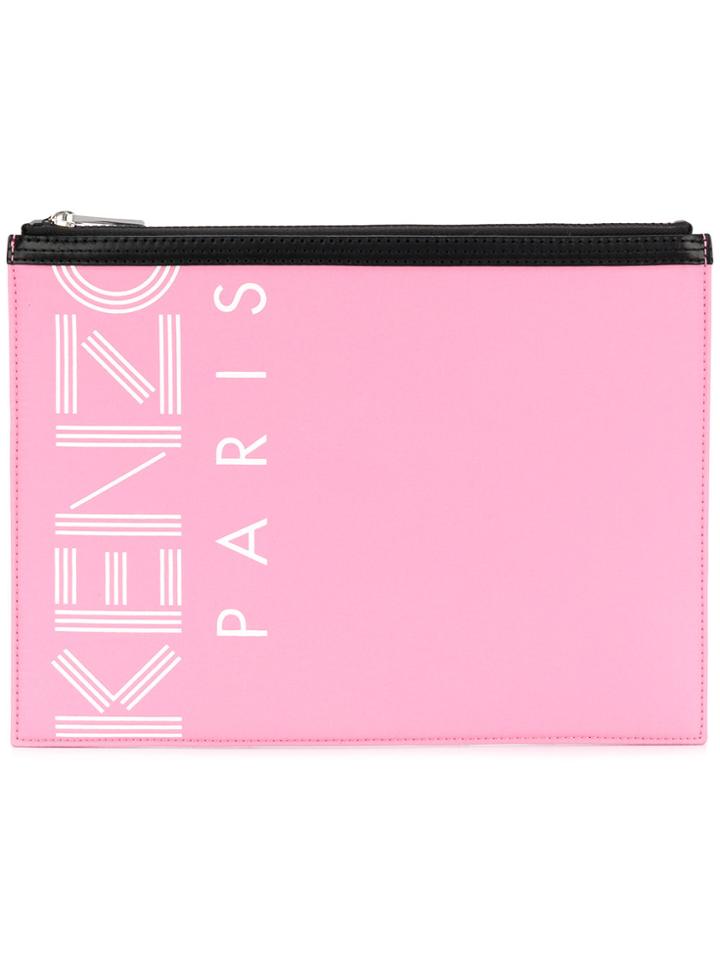 Kenzo Kenzo Sport A4 Pouch - Pink & Purple