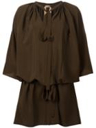 No21 Loose Fit Dress, Women's, Size: 44, Brown, Acetate/silk