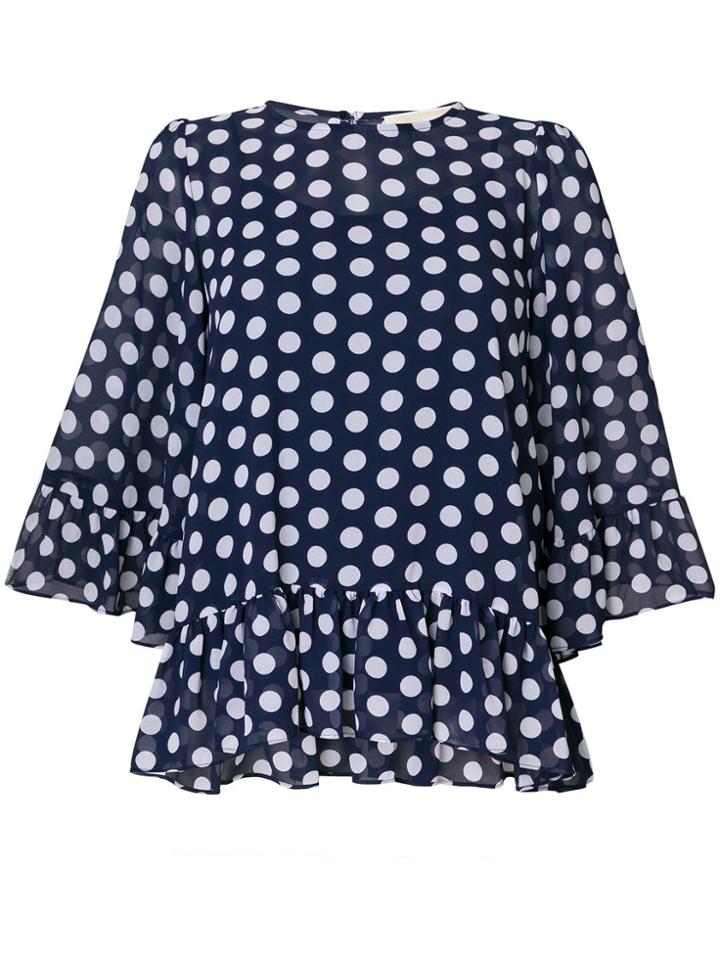 Michael Michael Kors Flared Blouse - Blue