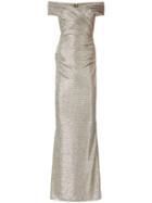 Talbot Runhof Copine3 Glitter Dress - Metallic