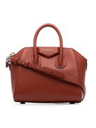Givenchy Antigona Mini Leather Tote Bag - Brown