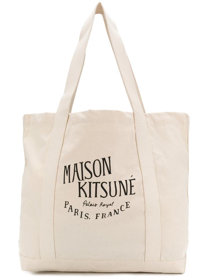 Maison Kitsuné Palais Royal Shopping Bag - Nude & Neutrals