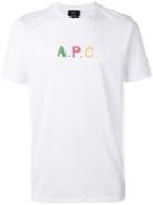 A.p.c. - Logo Print T-shirt - Men - Cotton - M, White, Cotton