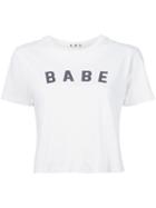 Amo Babe Print Cropped T-shirt
