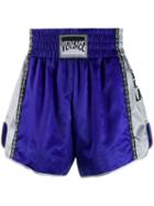 Versace 12 Via Gesù Print Shorts - Blue