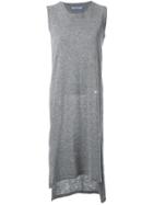 Guild Prime Low Back Knitted Sleeveless Dress - Grey