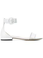 Jimmy Choo Jaimie Flat Sandals - White