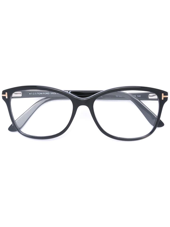 Tom Ford Eyewear Butterfly Frame Glasses - Black