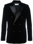 Saint Laurent 'iconic Le Smoking 70's' Blazer, Men's, Size: 52, Black, Silk/cotton/cupro/viscose