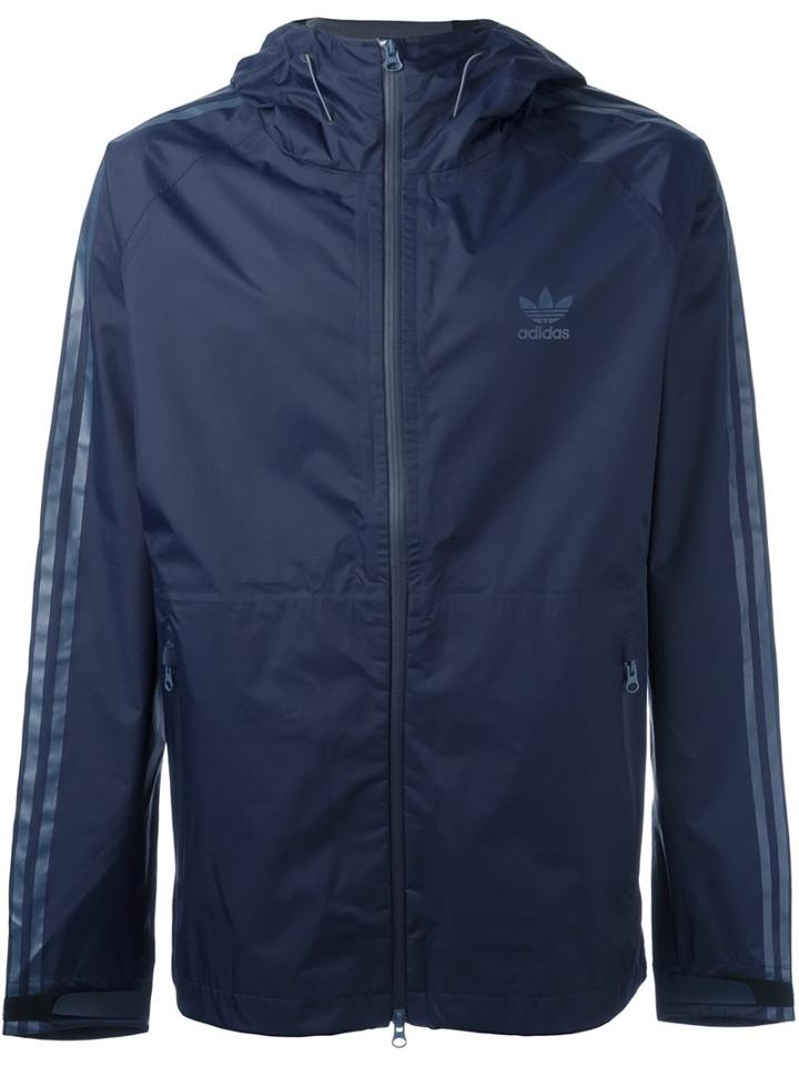 Adidas Originals Adicolour Deluxe Windbreaker Jacket, Men's, Size: Medium, Blue, Nylon/polyurethane/polyester
