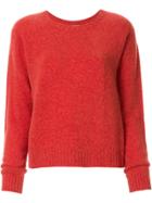 Suzusan Cashmere Knitted Jumper - Orange