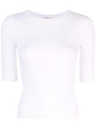 Vince Ribbed-styled T-shirt - White