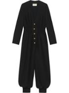 Gucci V-neck Jumpsuit - Black