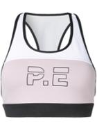 P.e Nation 40/20 Logo Crop Top, Women's, Size: 10, White