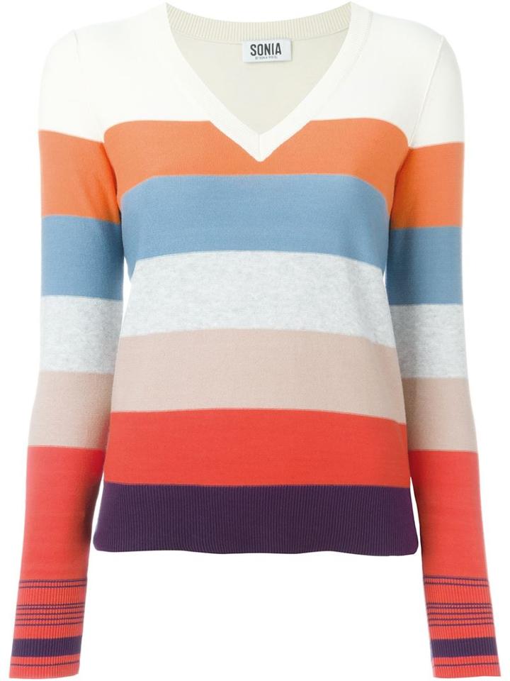 Sonia By Sonia Rykiel Striped Knit Sweater