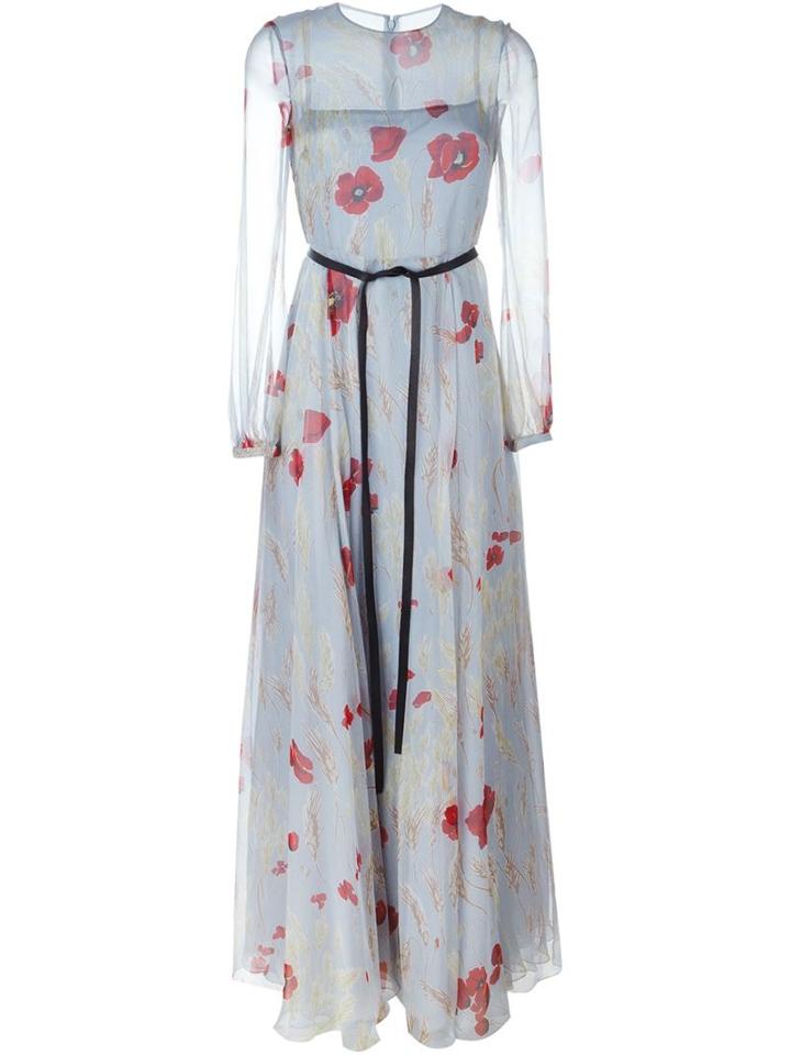 Valentino Floral Evening Dress