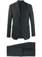 Z Zegna Micro Check Pattern Suit - Grey