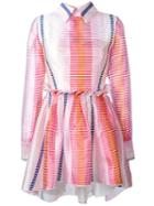 Daizy Shely Striped Button Back Dress