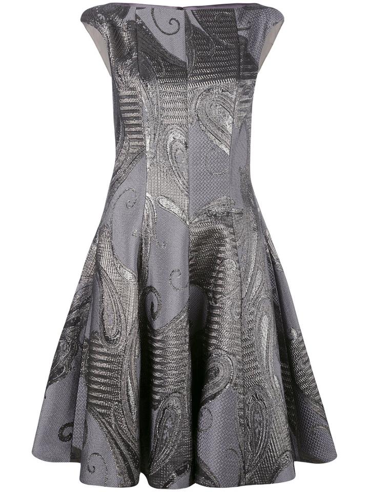 Talbot Runhof - Korbut Dress - Women - Silk/polyamide/polyester/cupro - 42, Grey, Silk/polyamide/polyester/cupro