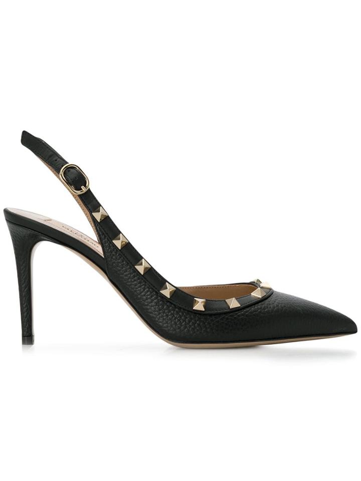 Valentino Valentino Garavani Rockstud Slingbacks - Black