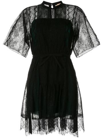 No21 Lace-trimmed Dress - Black