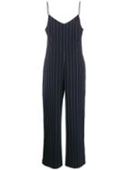 Ganni Pinstripe Jumpsuit - Blue