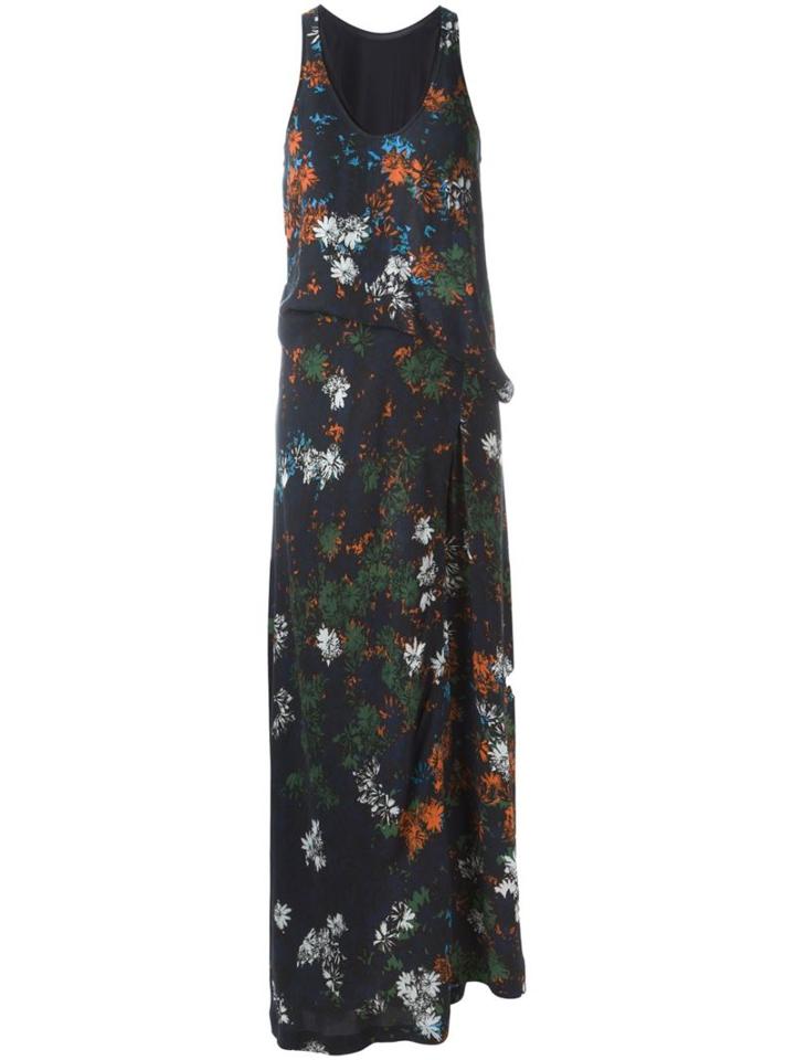 Cédric Charlier Floral Print Maxi Dress