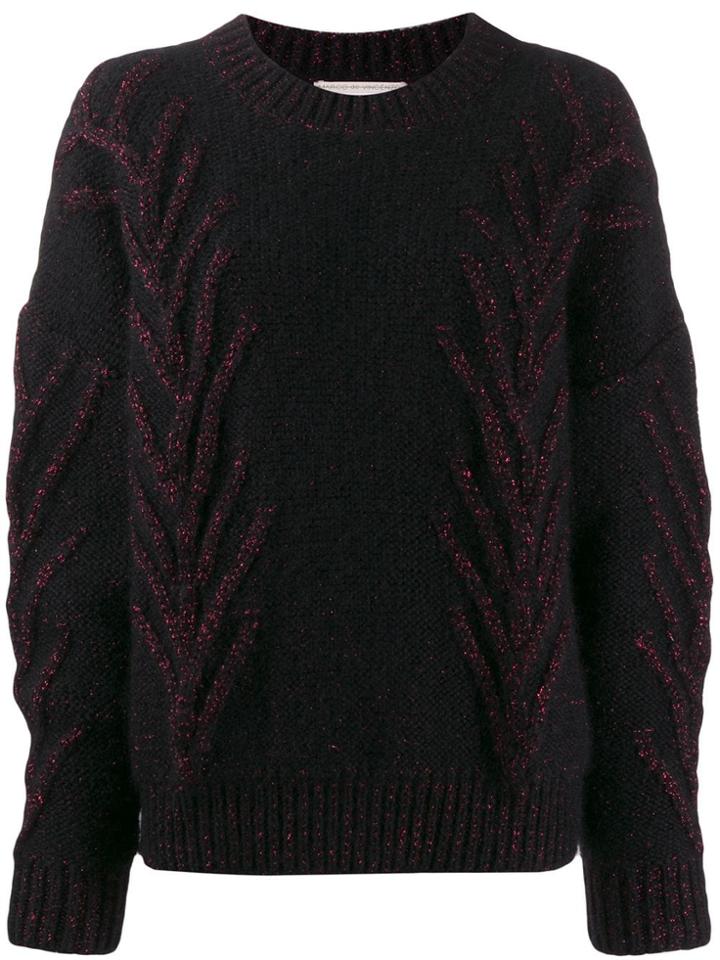 Marco De Vincenzo Glitter Embellished Jumper - Black
