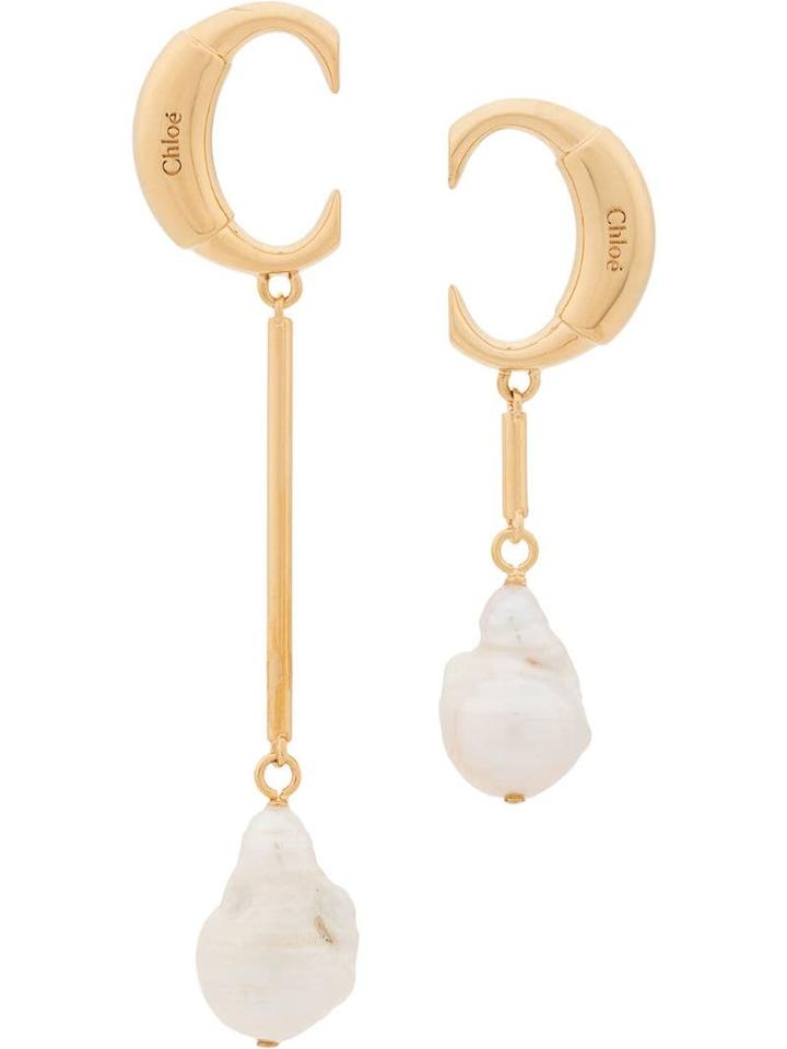 Chloé C Logo Earrings - Gold