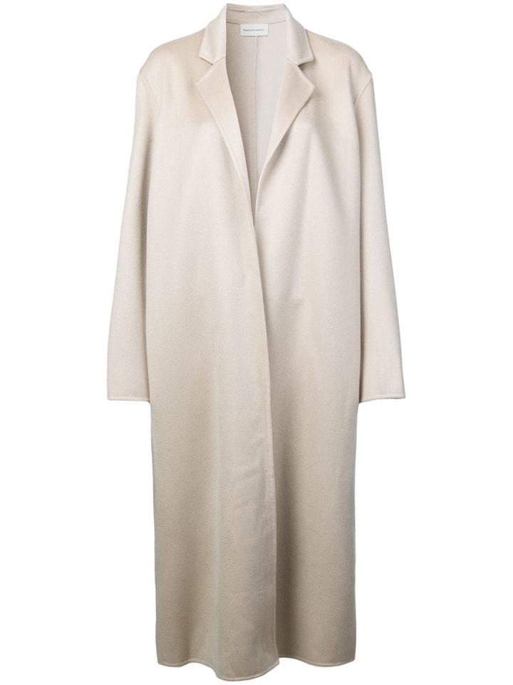 Mansur Gavriel Narrow Oversized Coat - Neutrals