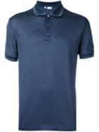 Brioni Contrast Collar And Sleeve Detail Polo Shirt