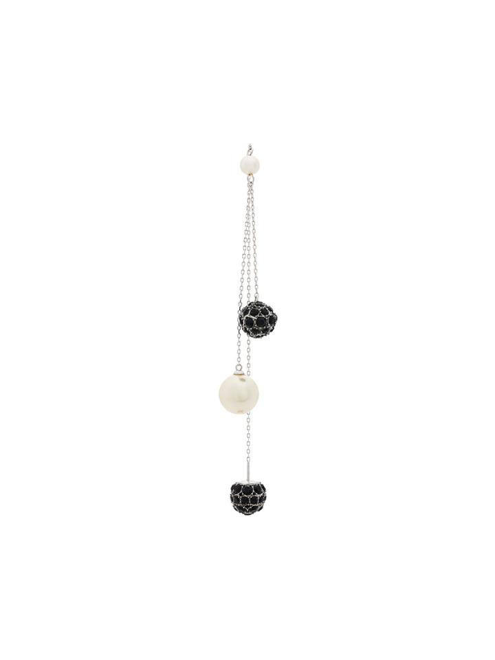 Marc Jacobs Crystal Pearl Delicate Earring - Metallic
