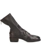 Guidi Rear Zip Boots - Black