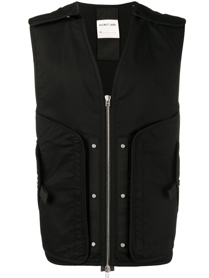 Helmut Lang Utility Zip-up Vest - Black