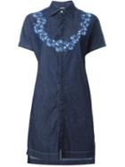 Dsquared2 Denim Shirt Dress, Women's, Size: 40, Blue, Cotton/spandex/elastane