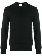 Dondup Striped Rib Sweater - Black