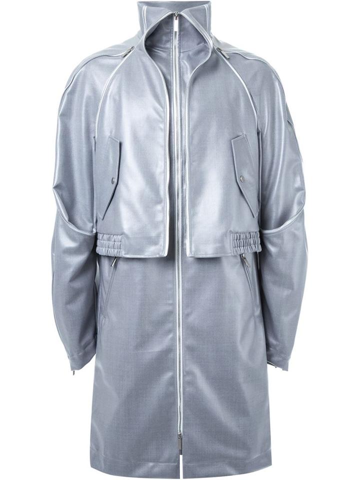 Fengchen Wang Structured Layer Zip-up Coat