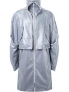 Fengchen Wang Structured Layer Zip-up Coat