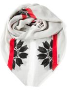 Alexander Mcqueen Floral Jacquard Scarf