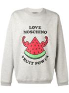Love Moschino Fruit Power Sweatshirt - Grey