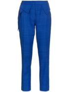 Ronald Van Der Kemp Mid Rise Slim Leg Silk Trousers - Unavailable