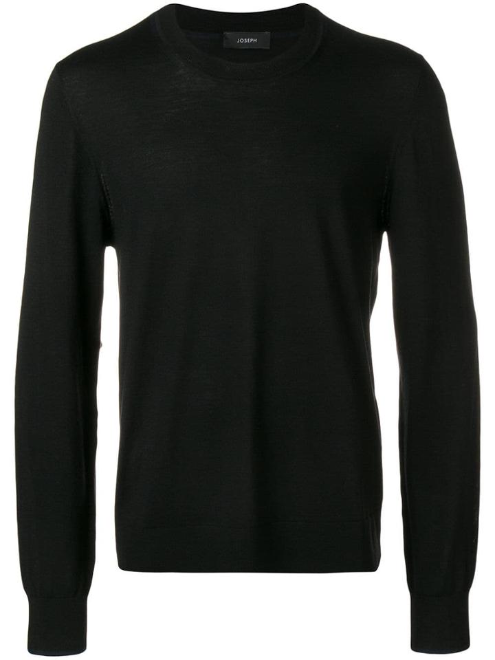 Joseph Crew Neck Pullover - Black