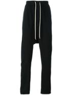 Rick Owens Drkshdw Drop Crotch Track Pants - Black