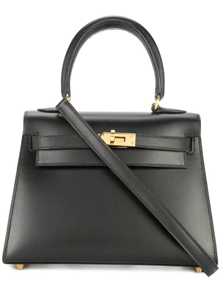 Hermès Vintage Mini Kelly 2way Hand Bag - Black