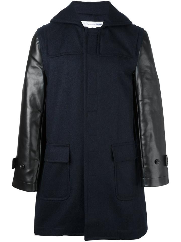 Comme Des Garçons Shirt Contrast Panel Coat