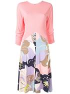 Emilio Pucci Mirabilis Print Panel Flared Dress - Pink