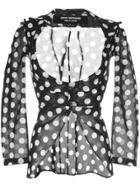 Junya Watanabe Comme Des Garçons Vintage Polka Dots Sheer Jacket -